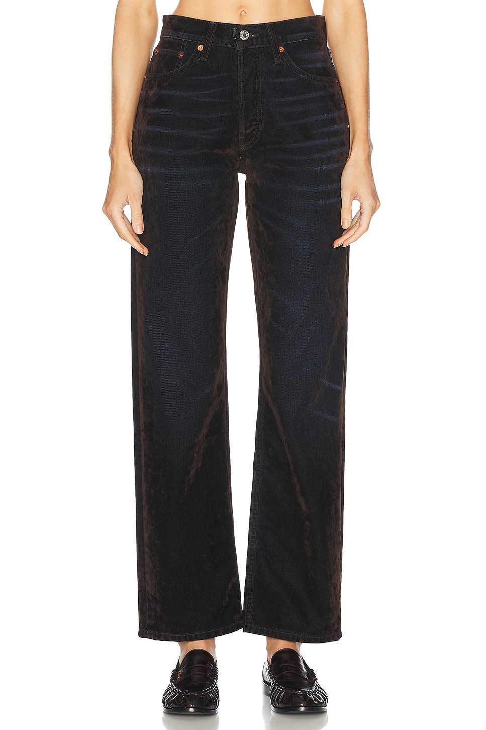 Джинсы женские RE/DONE, цвет Brown Flocked
Джинсы женские RE/DONE, цвет Brown Flocked