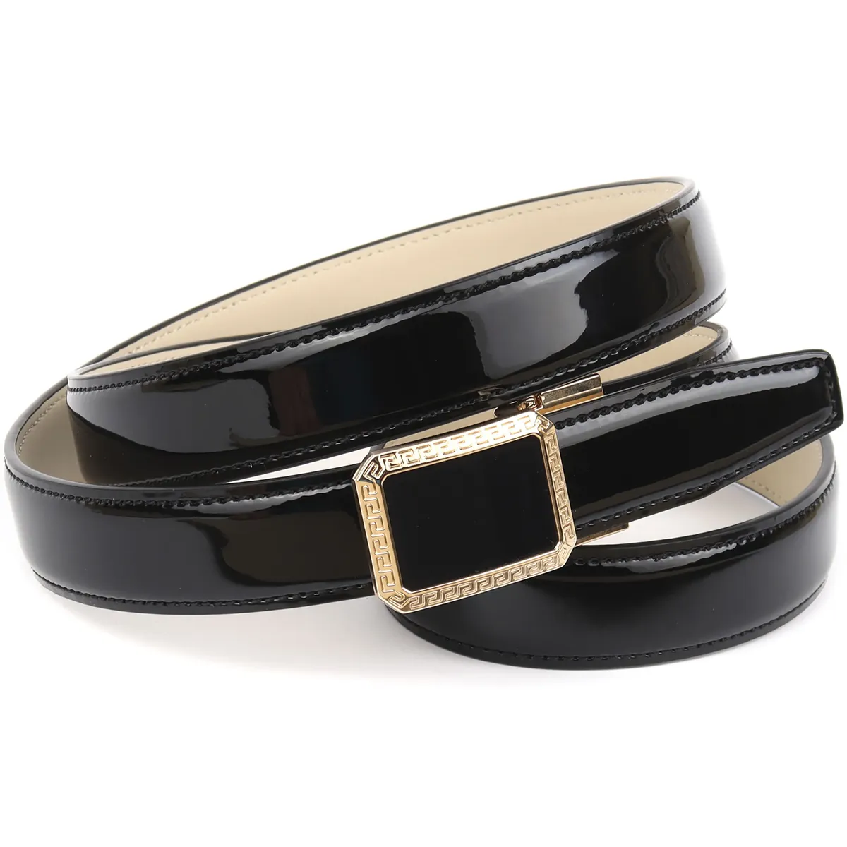 Кожаный ремень Anthoni Crown, лакированный ремень узкой формы, черный
Кожаный ремень Anthoni Crown, лакированный ремень узкой формы, черный