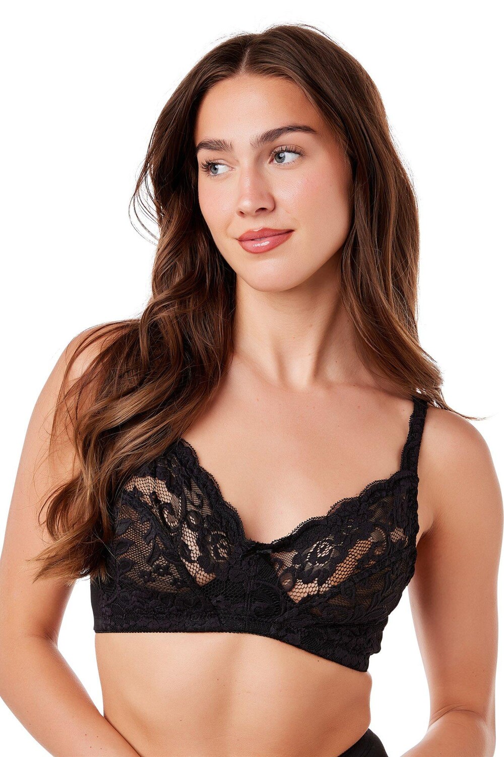 Мягкий бюстгальтер без косточек с кружевными чашками Camille, черный
Мягкий бюстгальтер без косточек с кружевными чашками Camille, черный