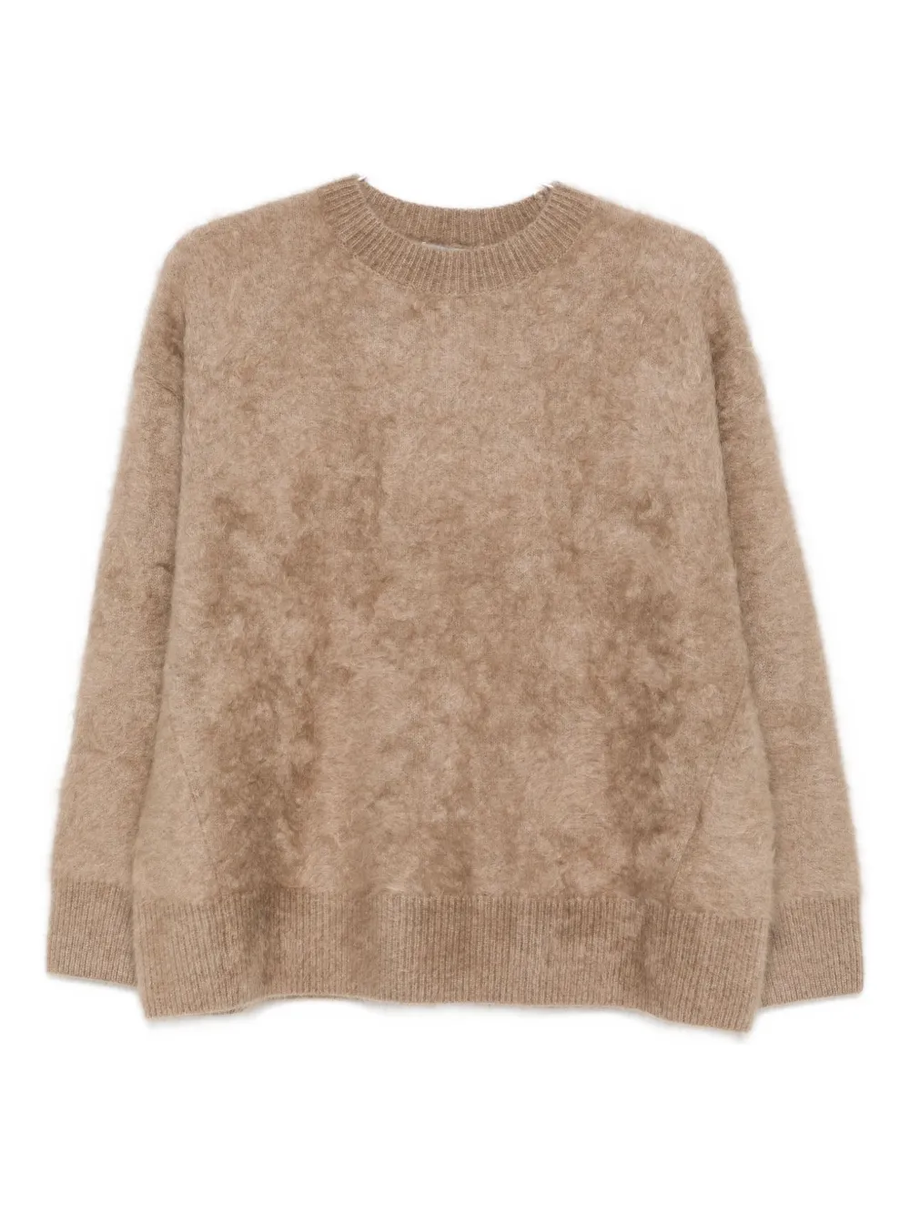 Кашемировый свитер с круглым вырезом MAX MARA, коричневый
Кашемировый свитер с круглым вырезом MAX MARA, коричневый