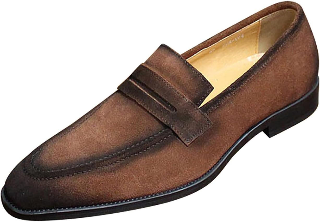 Мужские лоферы Santimon, слипоны на каждый день, повседневные и классические, ручной работы, из замши, с пряжкой, для свадьбы, модные и удобные для прогулок, коричневый
Мужские лоферы Santimon, слипоны на каждый день, повседневные и классические, ручной работы, из замши, с пряжкой, для свадьбы, модные и удобные для прогулок, коричневый