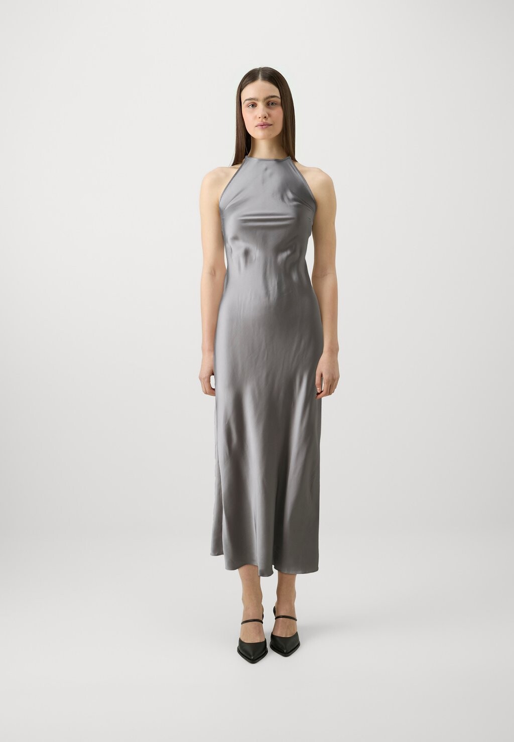 Коктейльное платье / Вечернее платье SANJA DRESS Samsøe Samsøe, серый 
Коктейльное платье / Вечернее платье SANJA DRESS Samsøe Samsøe, серый
