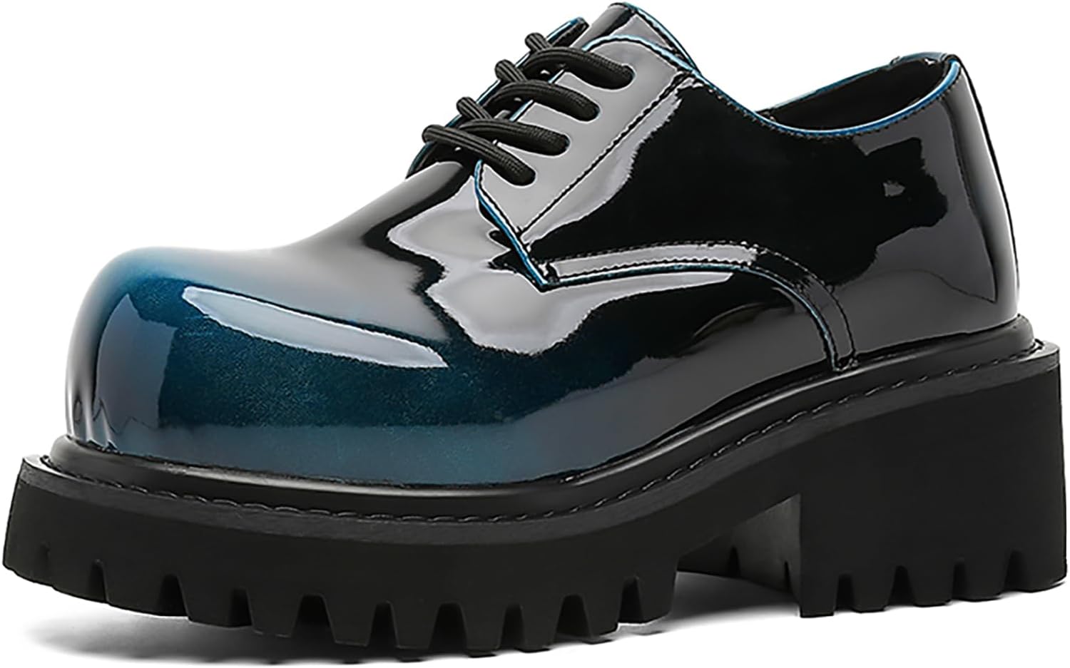 Мужские оксфорды на платформе из градиентной лаковой кожи с большим круглым носком и массивным каблуком, дерби, повседневная мода, шнуровка, деловая обувь для офиса Bwseobg, голубой
Мужские оксфорды на платформе из градиентной лаковой кожи с большим круглым носком и массивным каблуком, дерби, повседневная мода, шнуровка, деловая обувь для офиса Bwseobg, голубой