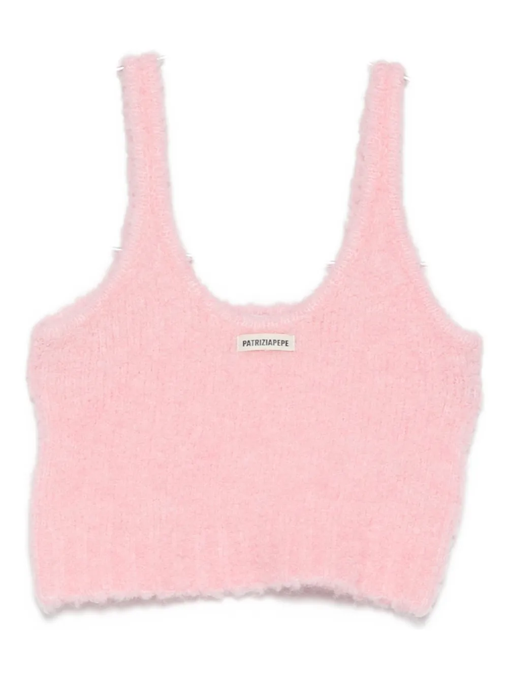 Вязаный топ с нашивкой-логотипом Patrizia Pepe, розовый
Вязаный топ с нашивкой-логотипом Patrizia Pepe, розовый