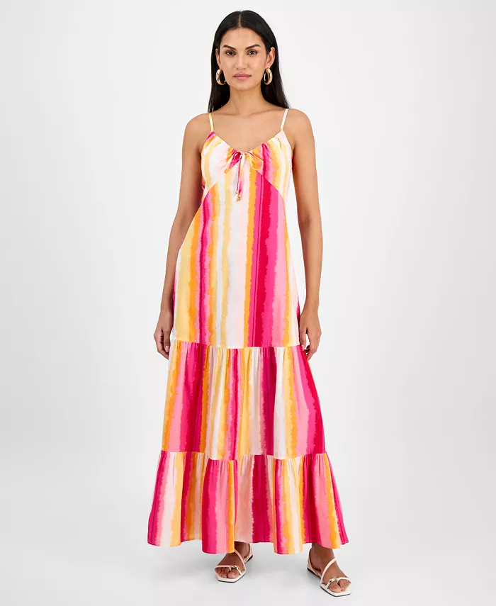 Женское хлопковое платье макси в несколько ярусов I.N.C. International Concepts, розовый
Женское хлопковое платье макси в несколько ярусов I.N.C. International Concepts, розовый