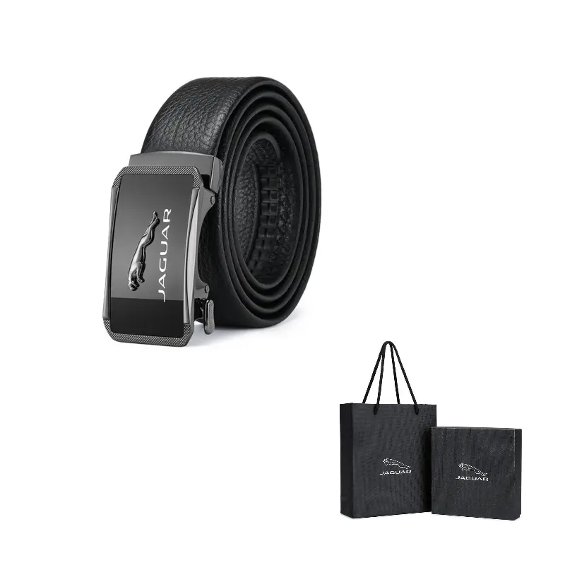 JAGUAR Мужской кожаный ремень из коровьей кожи шириной 3.5 см, Black 
JAGUAR Мужской кожаный ремень из коровьей кожи шириной 3.5 см, Black
