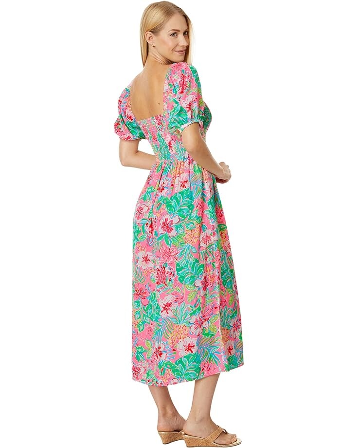 Платье Lilly Pulitzer SELAH SHORT SLEEVE SMOCKED, цвет Multi Journey To The Jungle 
Платье Lilly Pulitzer SELAH SHORT SLEEVE SMOCKED, цвет Multi Journey To The Jungle