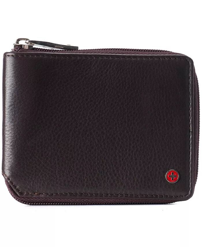 Двойной кошелек на молнии для мужчин и женщин из натуральной кожи с RFID-защитой Alpine Swiss, коричневый
Двойной кошелек на молнии для мужчин и женщин из натуральной кожи с RFID-защитой Alpine Swiss, коричневый