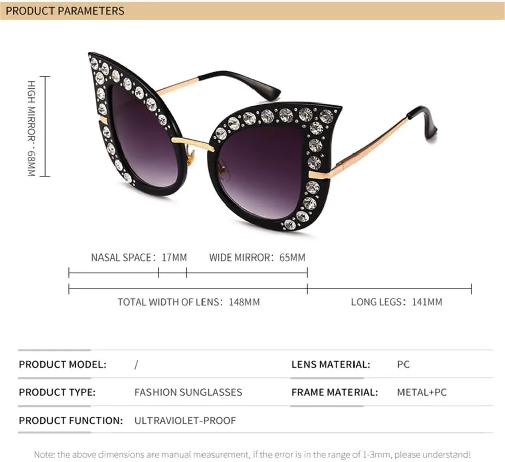 Крупные женские солнцезащитные очки «кошачий глаз», полностью украшенные бриллиантами, с защитой от УФ-излучения UV400, оправой со стразами и кристаллами generic, Red
Крупные женские солнцезащитные очки «кошачий глаз», полностью украшенные бриллиантами, с защитой от УФ-излучения UV400, оправой со стразами и кристаллами generic, Red