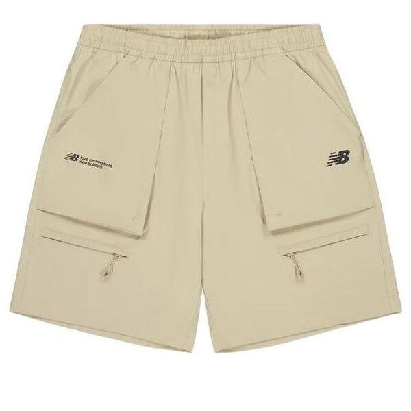 Шорты тканые карго короткие New Balance, хаки 
Шорты тканые карго короткие New Balance, хаки