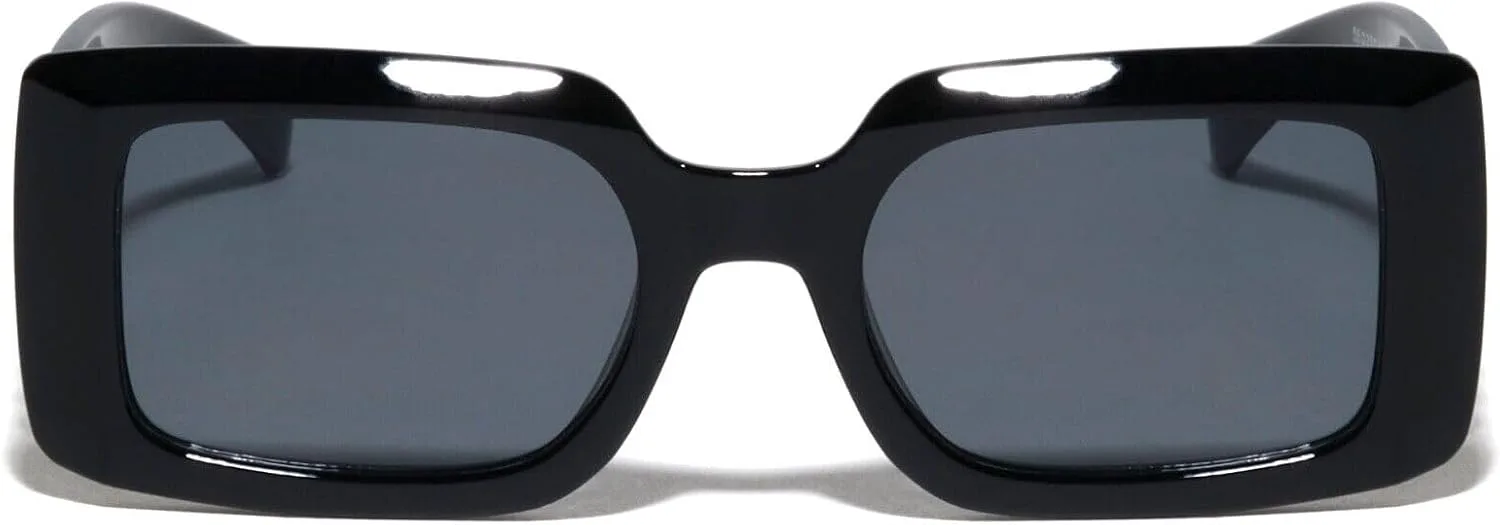 Солнцезащитные очки Dweebzilla Wide Square Sleek Gold Cuban Link с цепочкой в стиле ретро, дизайнерская мода, Black & Gold Frame - Solid Black Lenses
Солнцезащитные очки Dweebzilla Wide Square Sleek Gold Cuban Link с цепочкой в стиле ретро, дизайнерская мода, Black & Gold Frame - Solid Black Lenses