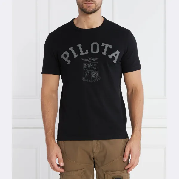 Футболка стандартного кроя Aeronautica Militare, черный
Футболка стандартного кроя Aeronautica Militare, черный