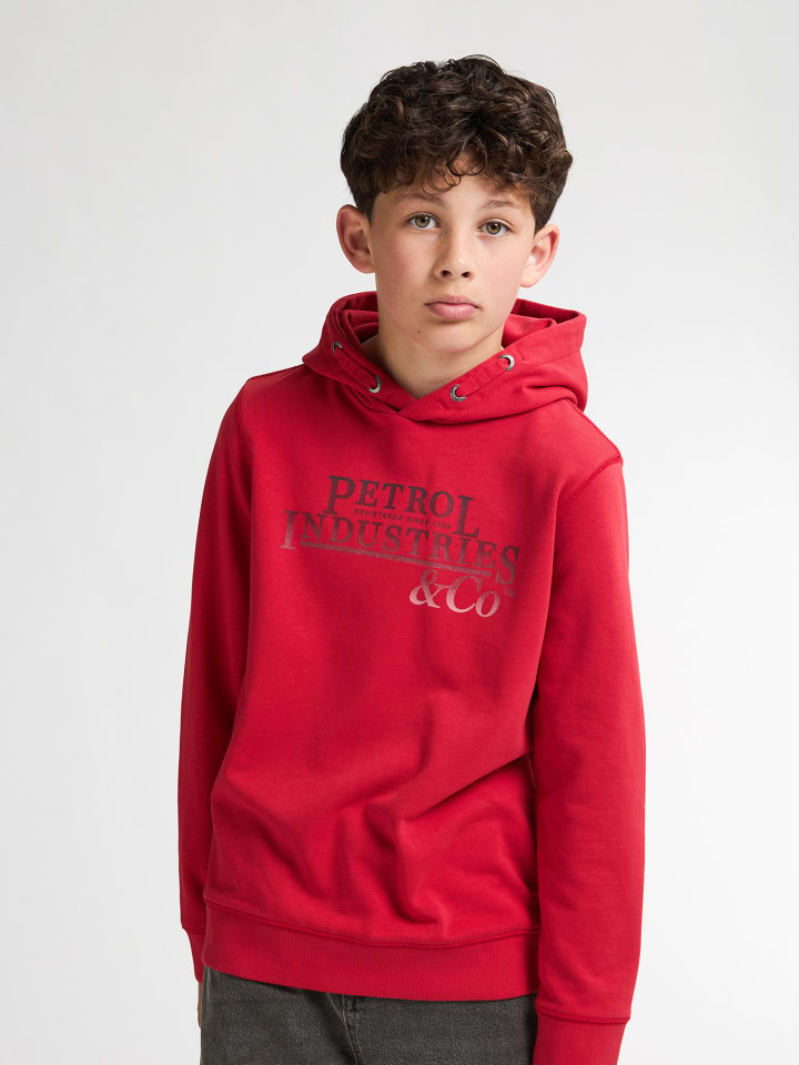 Толстовка с капюшоном Petrol Industries, красный 
Толстовка с капюшоном Petrol Industries, красный