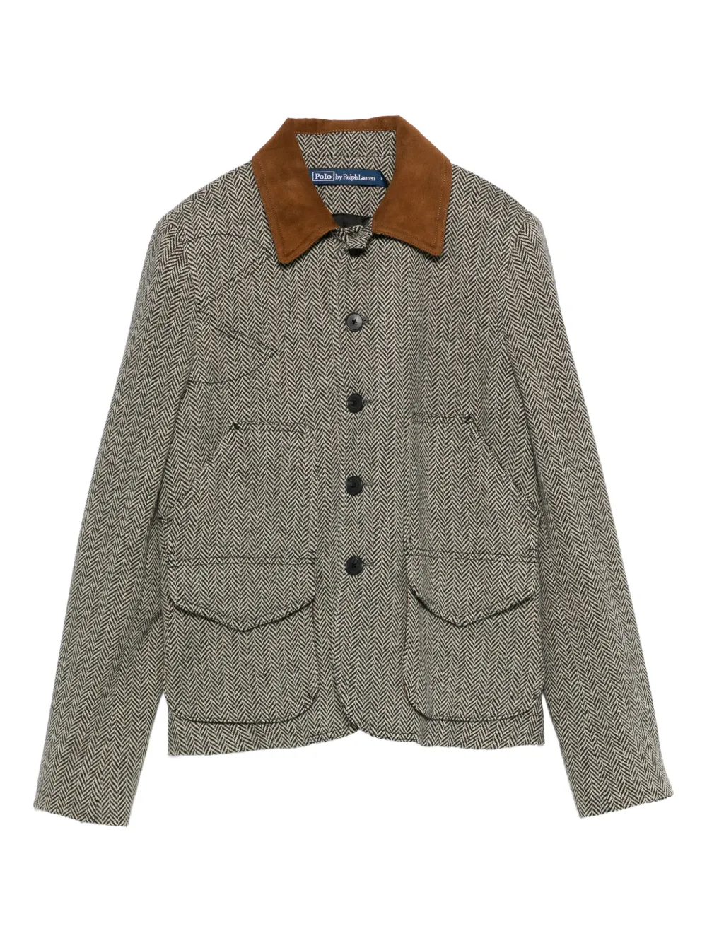 Пиджак из твида "елочка" с замшевой отделкой POLO RALPH LAUREN, черный
Пиджак из твида "елочка" с замшевой отделкой POLO RALPH LAUREN, черный