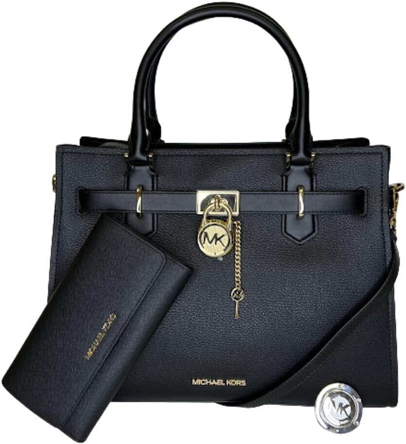 Сумка MICHAEL Michael Kors Hamilton MD в комплекте с тройным кошельком и крючком для сумки
Сумка MICHAEL Michael Kors Hamilton MD в комплекте с тройным кошельком и крючком для сумки