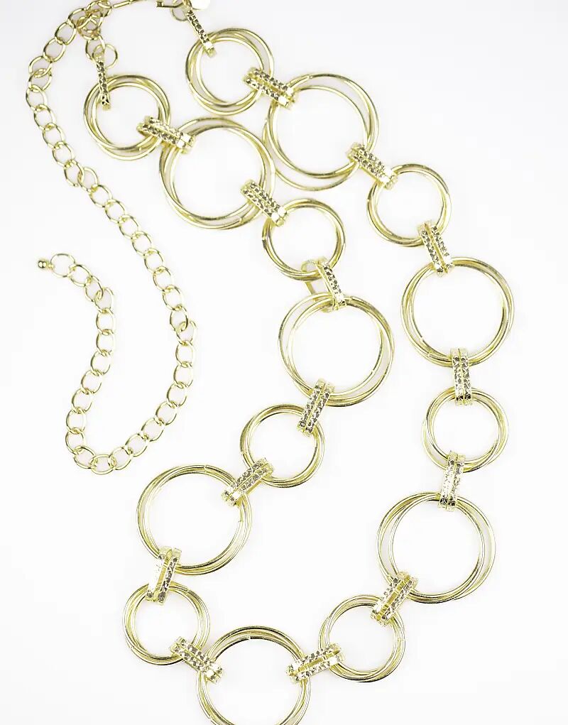 Ремень Lovisa Large с круговыми звеньями смешанного цвета из золота 
Ремень Lovisa Large с круговыми звеньями смешанного цвета из золота