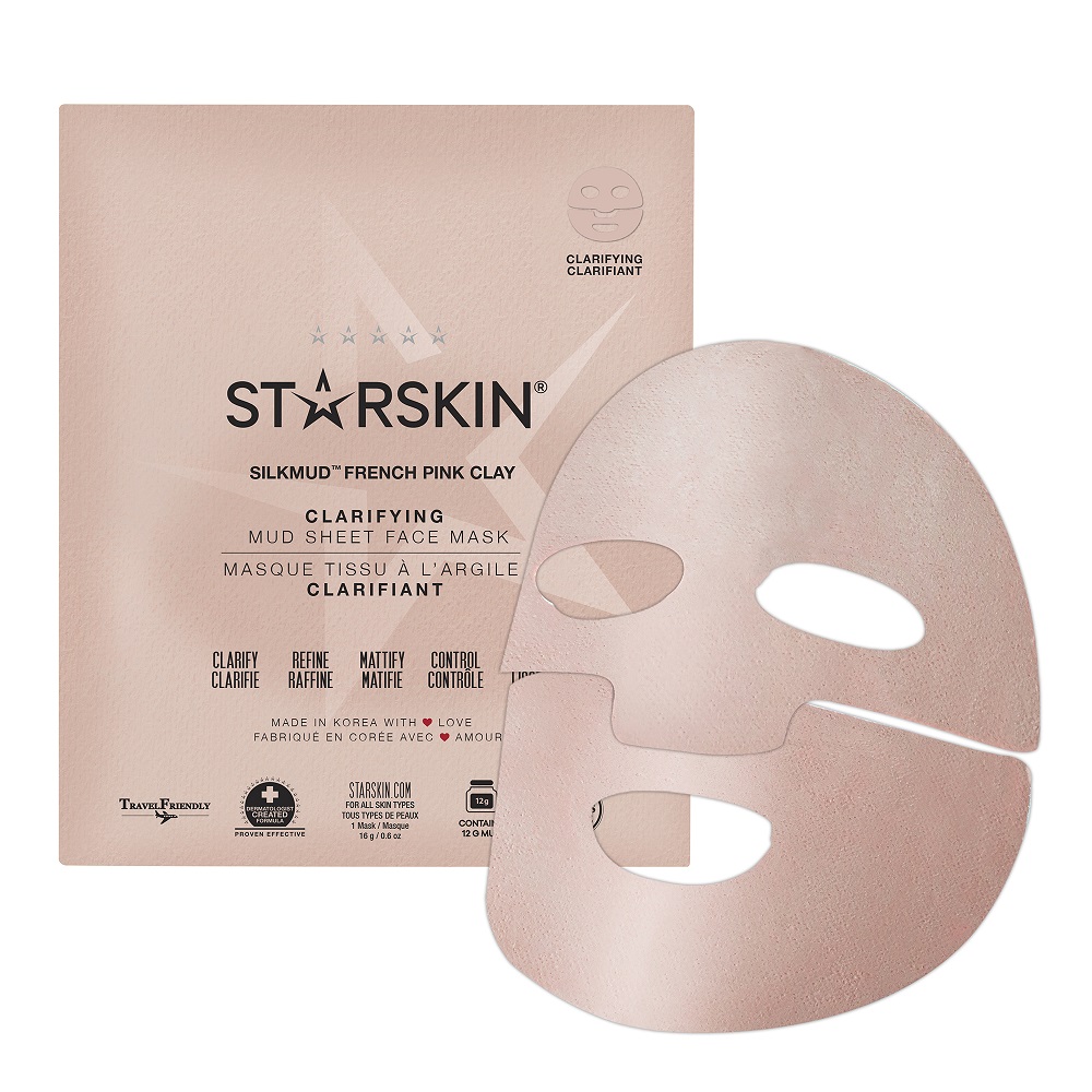 Очищающая грязевая маска для лица silkmud french pink clay clarifying mud sheet face mask Starskin, количество 1 шт.
Очищающая грязевая маска для лица silkmud french pink clay clarifying mud sheet face mask Starskin, количество 1 шт.