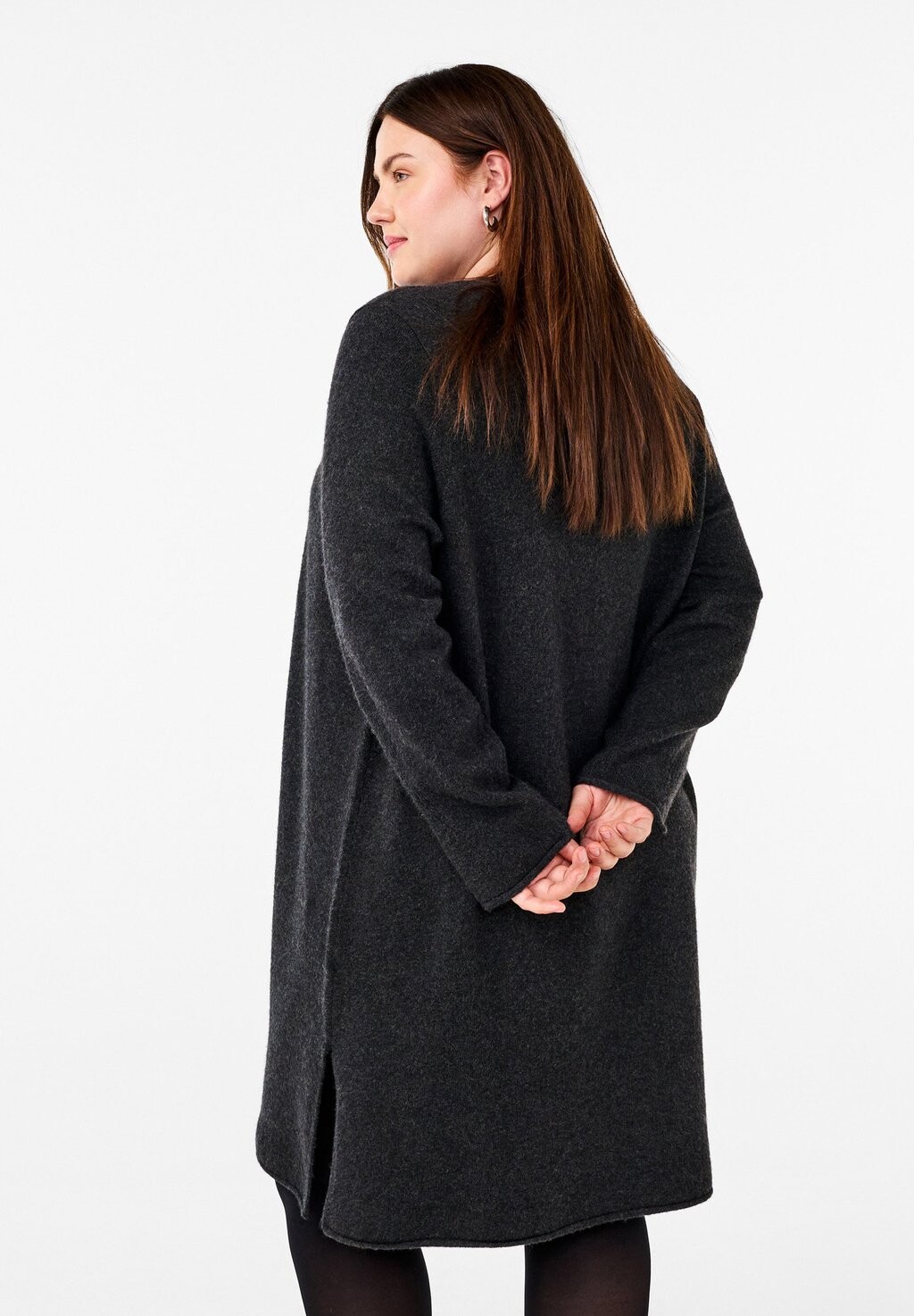 Платье-джемпер Zizzi, темно-серый 
Платье-джемпер Zizzi, темно-серый