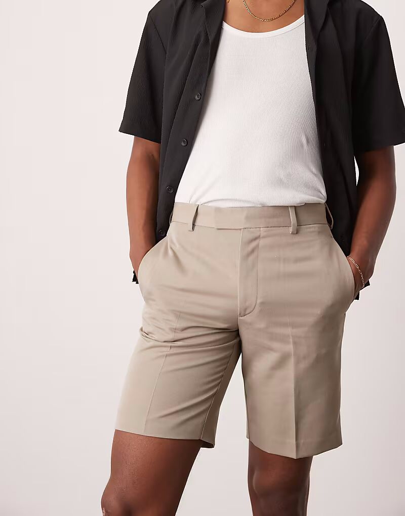 Элегантные прямые шорты ASOS DESIGN темно-каменного цвета
Элегантные прямые шорты ASOS DESIGN темно-каменного цвета