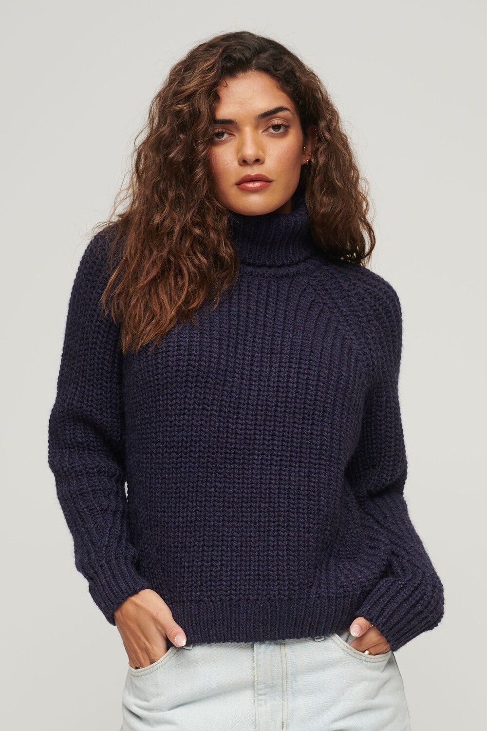 Кардиган с объемным узором и отворотом Superdry, синий
Кардиган с объемным узором и отворотом Superdry, синий