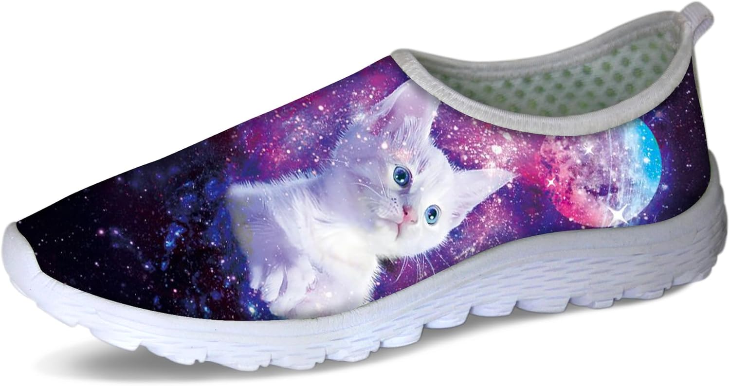 Кроссовки женские Forchrinse с принтом «корова», обувь без шнурков, милые повседневные кроссовки для ходьбы и бега, легкие, Galaxy Cat
Кроссовки женские Forchrinse с принтом «корова», обувь без шнурков, милые повседневные кроссовки для ходьбы и бега, легкие, Galaxy Cat