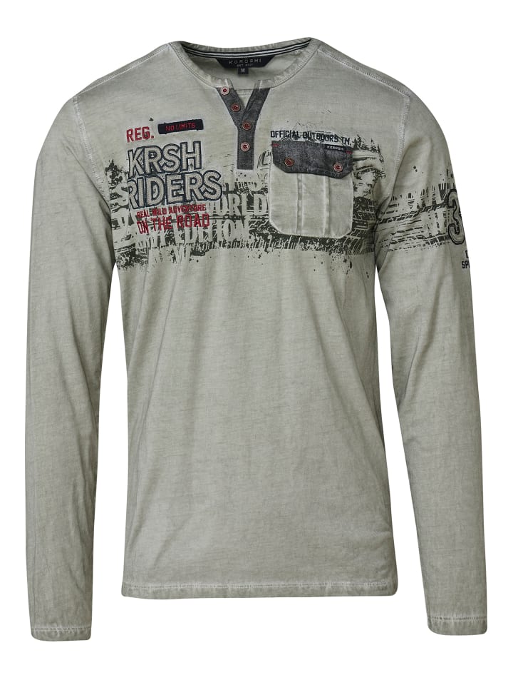 Футболка с длинными рукавами цвета хаки KOROSHI
Футболка с длинными рукавами цвета хаки KOROSHI