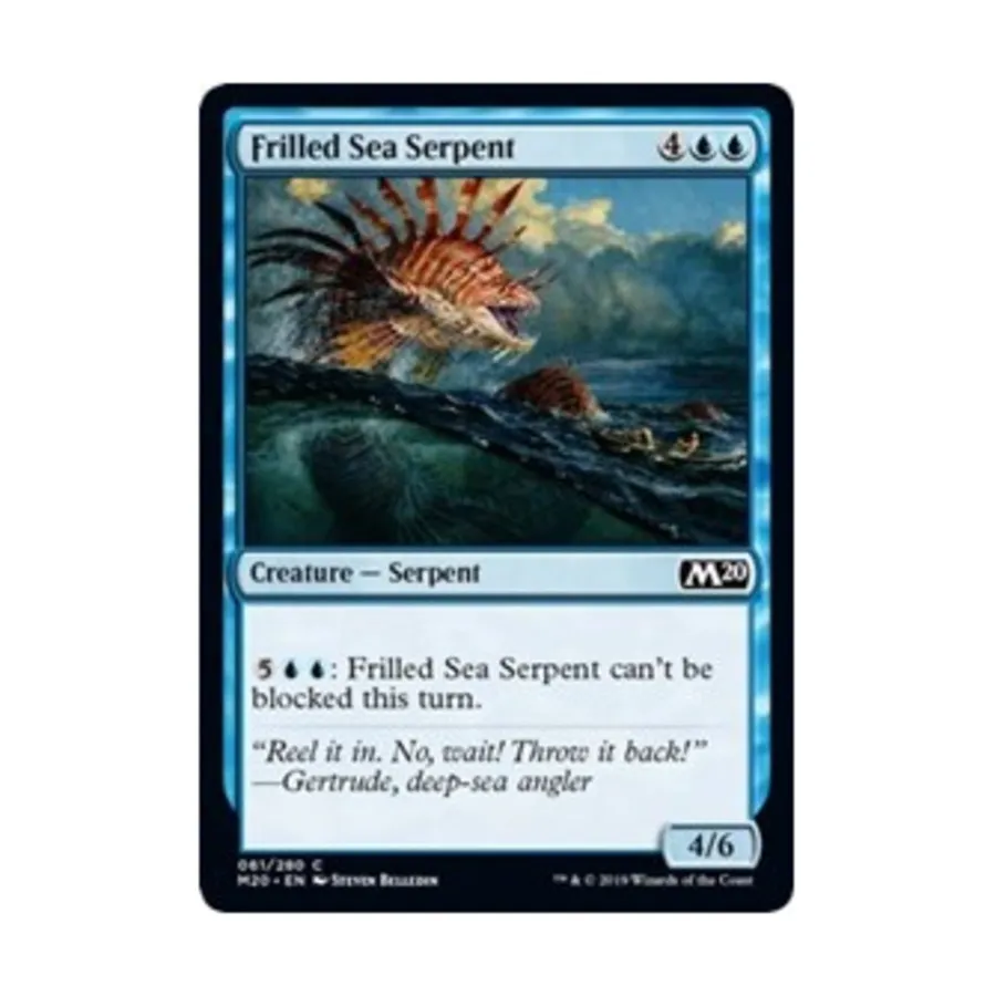 CCG Плащеносный морской змей (С), MTG - Core Set 2020
CCG Плащеносный морской змей (С), MTG - Core Set 2020