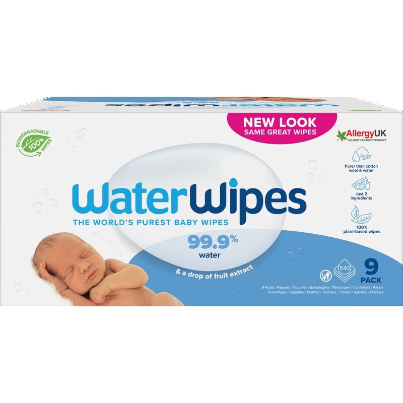 Детские влажные салфетки WaterWipes, 540 шт. 
Детские влажные салфетки WaterWipes, 540 шт.