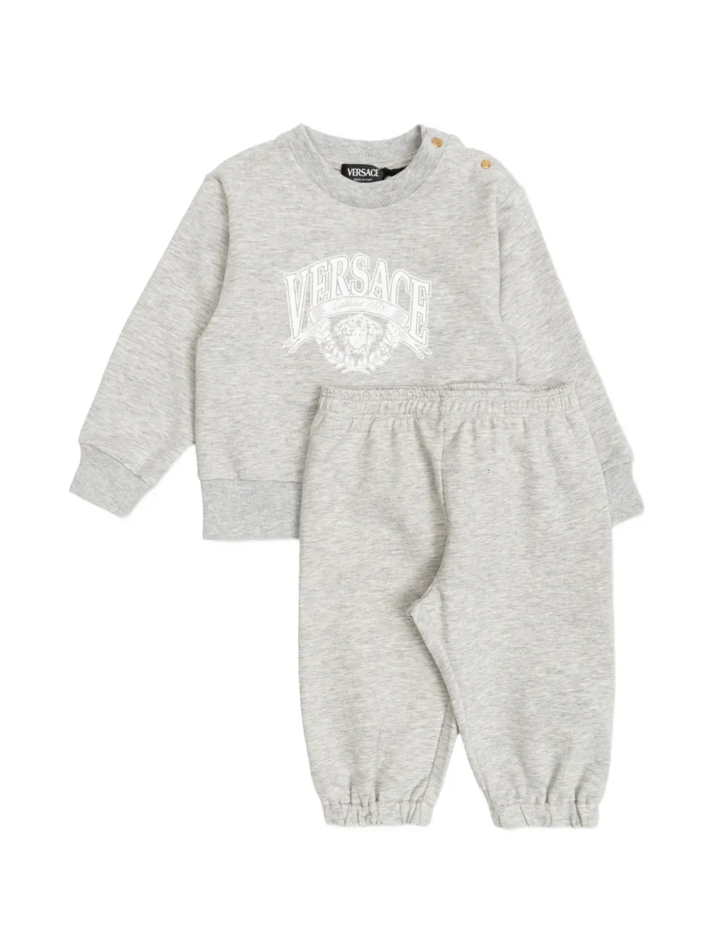 Костюм с принтами Versace Kids, серый
Костюм с принтами Versace Kids, серый