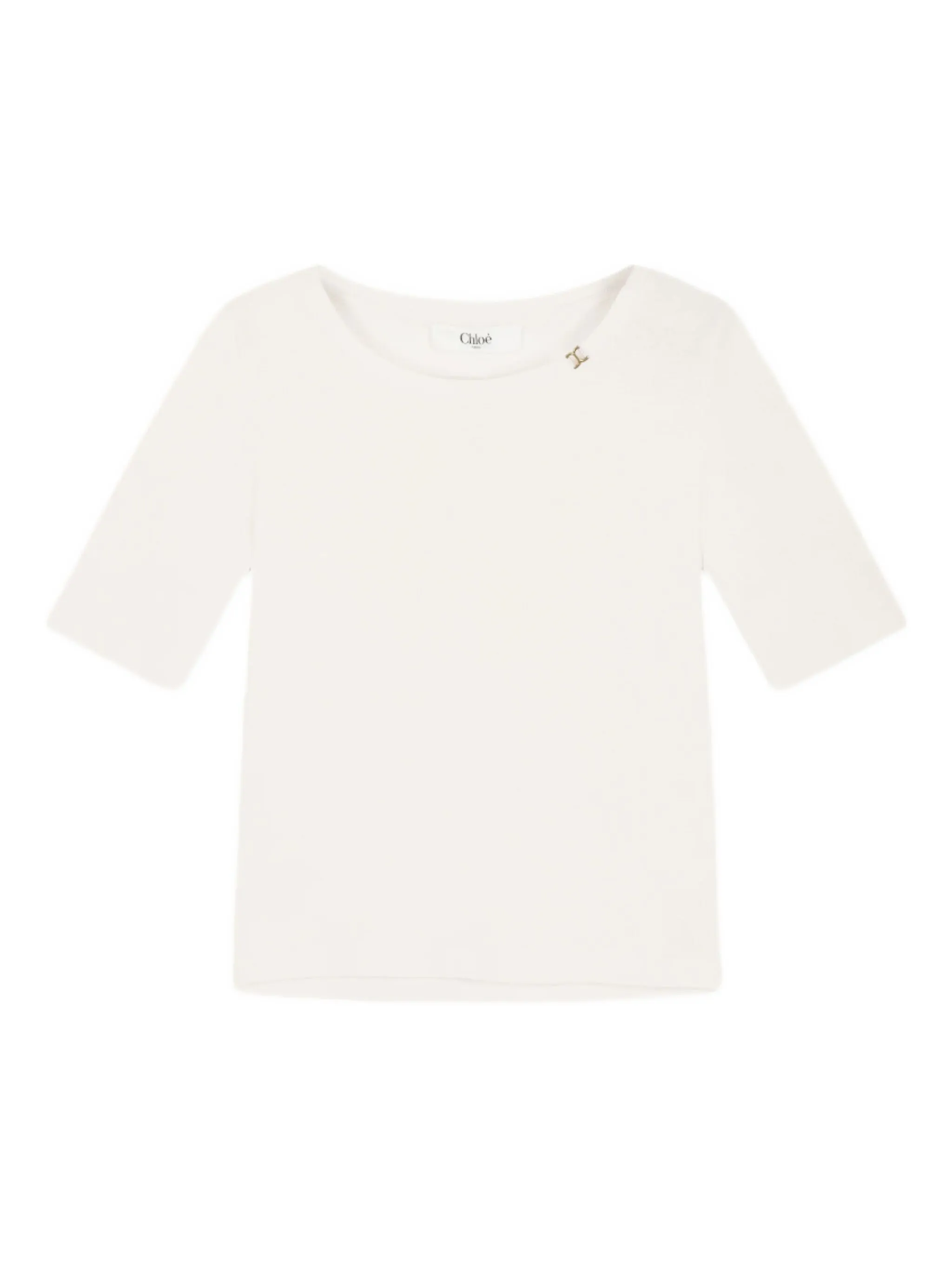 Футболка с вырезом-лодочкой Chloé, белый
Футболка с вырезом-лодочкой Chloé, белый