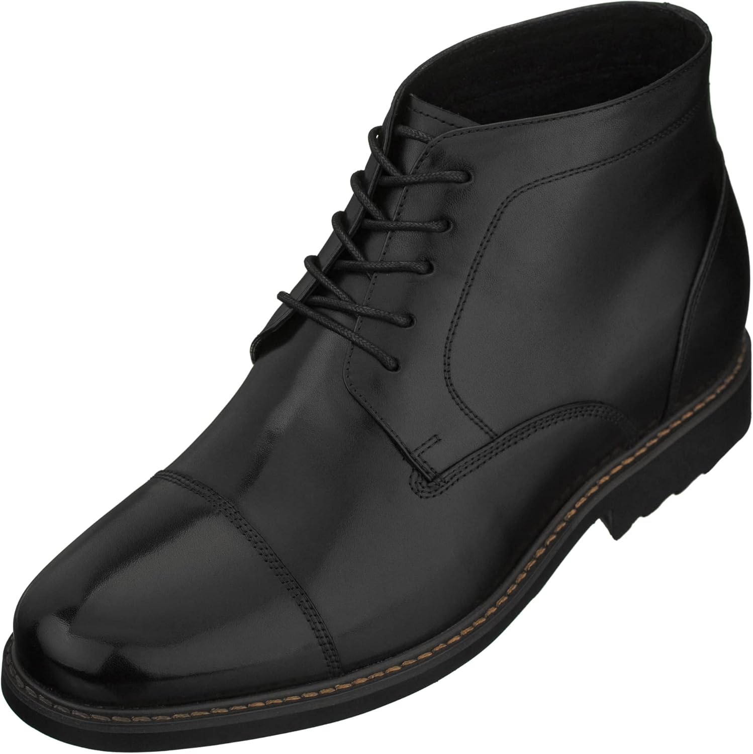 Мужские невидимые ботинки-поднятые CALTO - черные кожаные ботинки с шнуровкой и носком с крышкой, с внутренним искусственным мехом - увеличивают рост на 8 см - Y41083 - размер 12 D(M) США
Мужские невидимые ботинки-поднятые CALTO - черные кожаные ботинки с шнуровкой и носком с крышкой, с внутренним искусственным мехом - увеличивают рост на 8 см - Y41083 - размер 12 D(M) США