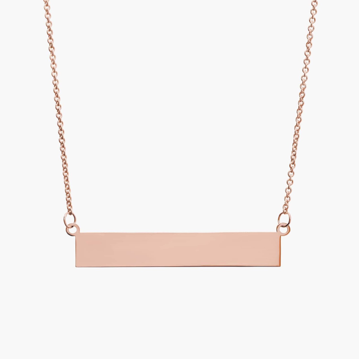 18-дюймовое ожерелье из розового золота 14 карат (1 мм) Blue Nile