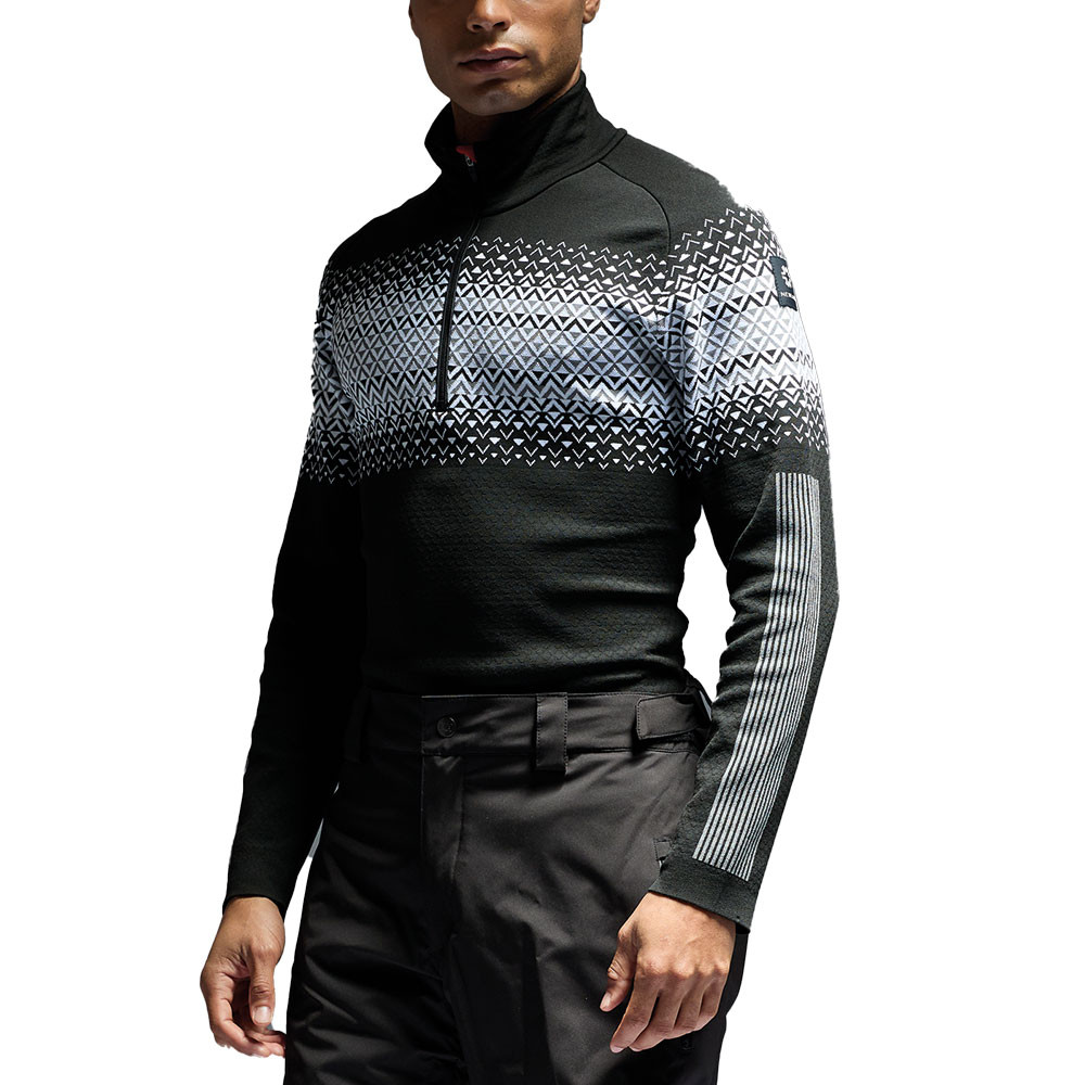 Мужской свитер Newland Beaver Creek с застежкой-молнией до середины груди., Black/White
Мужской свитер Newland Beaver Creek с застежкой-молнией до середины груди., Black/White