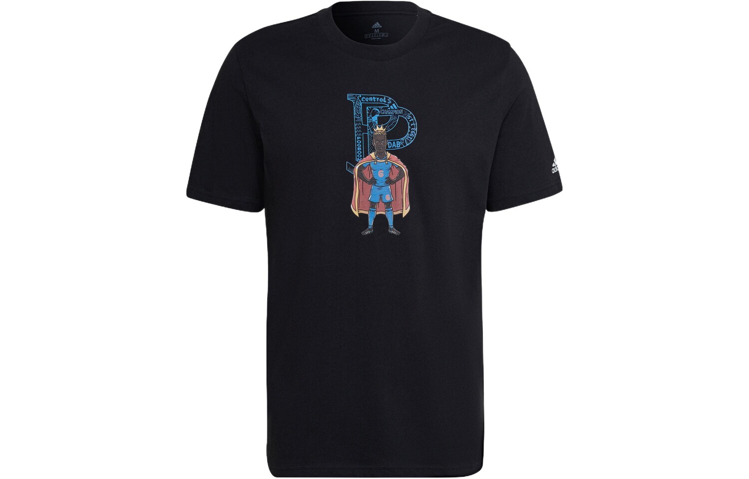Футболка мужская черная Adidas, черный 
Футболка мужская черная Adidas, черный