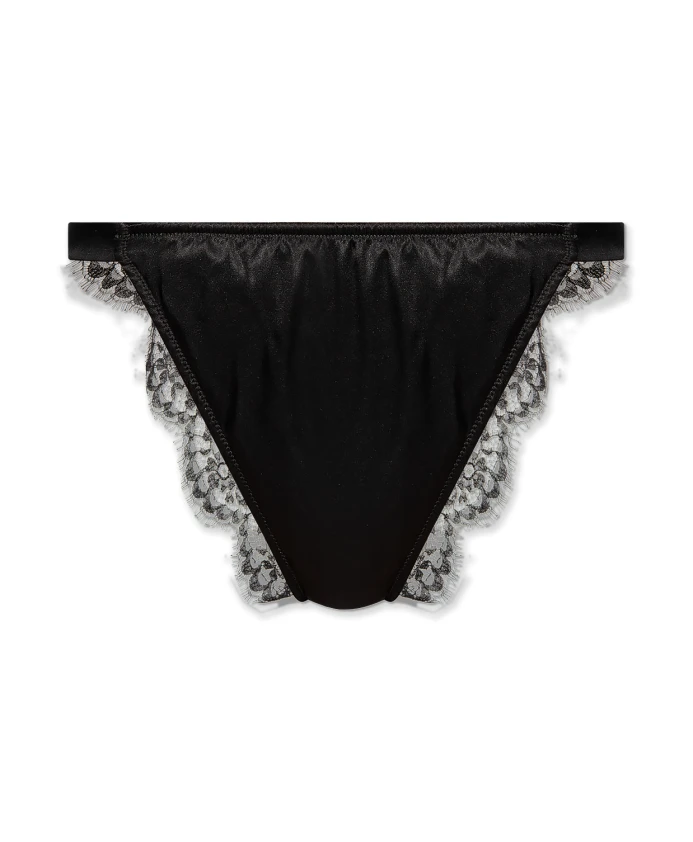 Шелковые трусы с кружевом Dolce & Gabbana, черный
Шелковые трусы с кружевом Dolce & Gabbana, черный