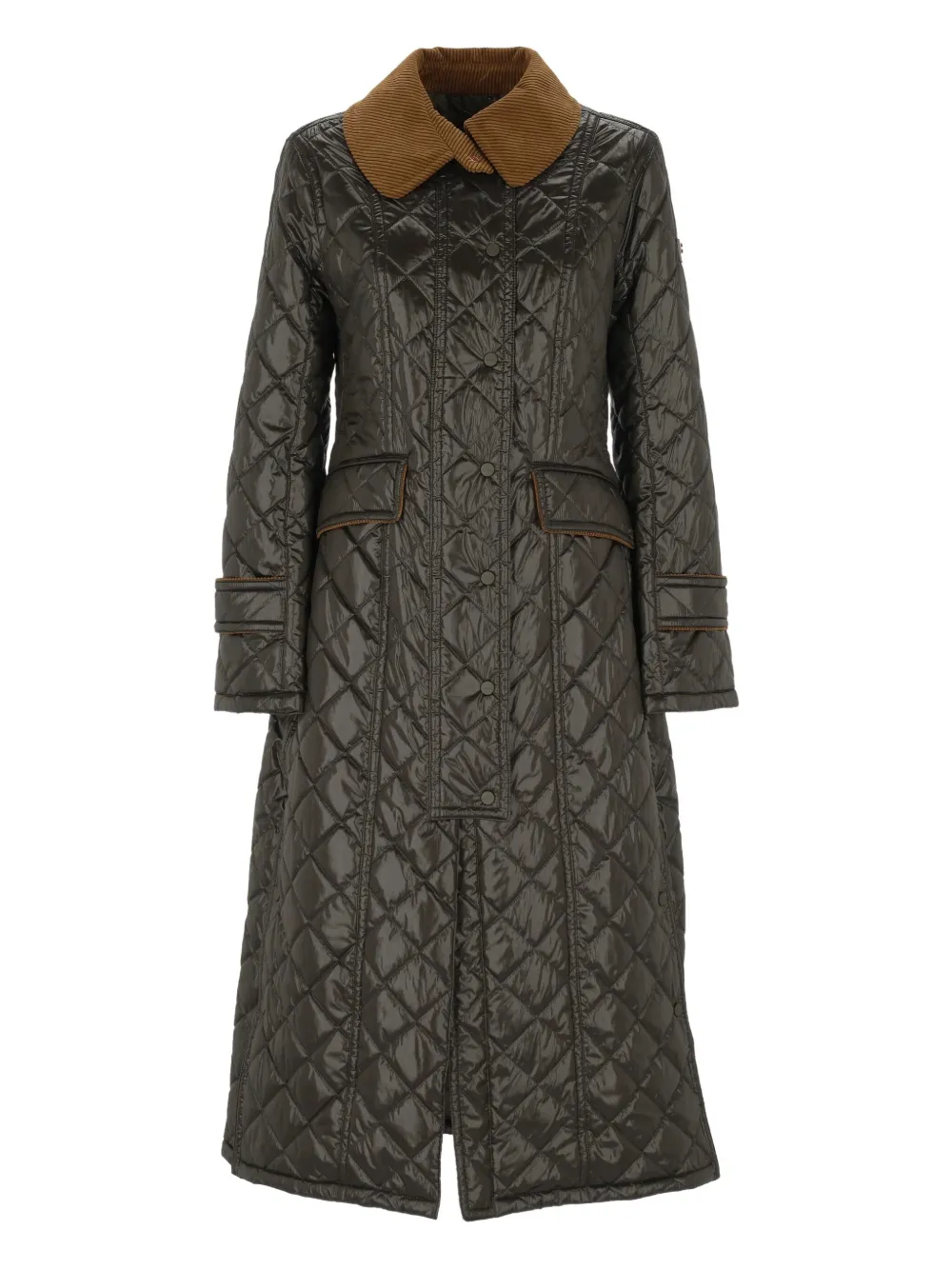 Стеганное пальто с вельветовым воротником Peuterey, зеленый
Стеганное пальто с вельветовым воротником Peuterey, зеленый