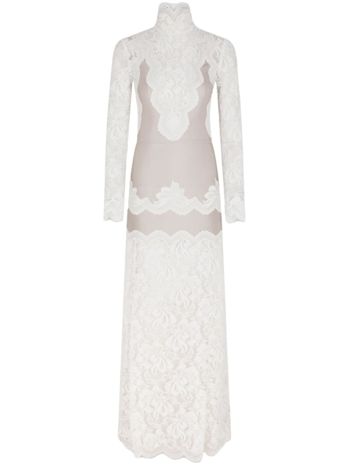 Макси-платье из кружевного джерси Rabanne, белый
Макси-платье из кружевного джерси Rabanne, белый