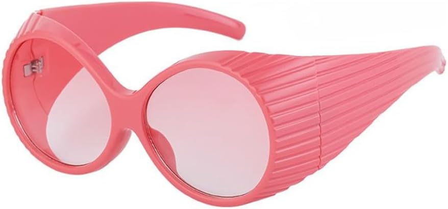 Большие круглые солнцезащитные очки в стиле стимпанк для женщин, ретро-очки с обтекаемой формой, модные солнцезащитные очки в панк-стиле с крупной оправой TYUVIVO, C6 Pink
Большие круглые солнцезащитные очки в стиле стимпанк для женщин, ретро-очки с обтекаемой формой, модные солнцезащитные очки в панк-стиле с крупной оправой TYUVIVO, C6 Pink