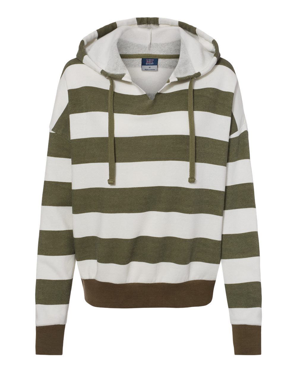 Женская полосатая флисовая свободная толстовка с капюшоном MV Sport, цвет dusty olive
Женская полосатая флисовая свободная толстовка с капюшоном MV Sport, цвет dusty olive