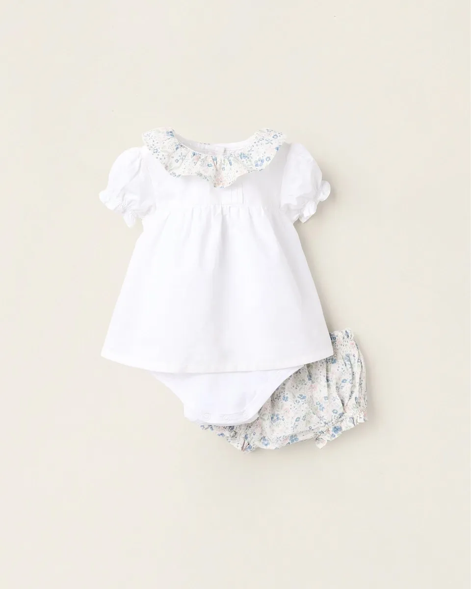 Цветочный детский комплект с оборками Zippy, белый
Цветочный детский комплект с оборками Zippy, белый