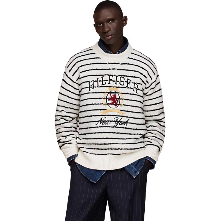 Tommy Hilfiger Свитер мужской черно-белый в полоску
Tommy Hilfiger Свитер мужской черно-белый в полоску