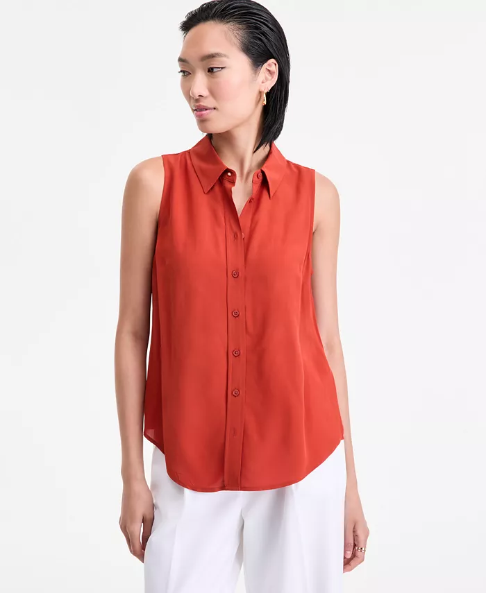 Женская блузка без рукавов с принтом и пуговицами I.N.C. International Concepts, оранжевый
Женская блузка без рукавов с принтом и пуговицами I.N.C. International Concepts, оранжевый