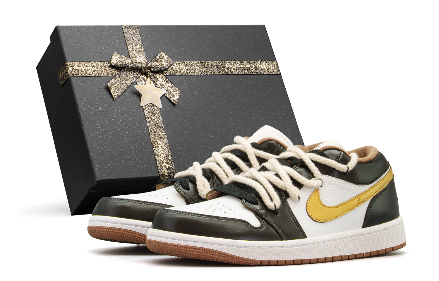 Jordan Air 1 устойчивые к истиранию низкие баскетбольные кроссовки Unisex черный белый золотой
Jordan Air 1 устойчивые к истиранию низкие баскетбольные кроссовки Unisex черный белый золотой