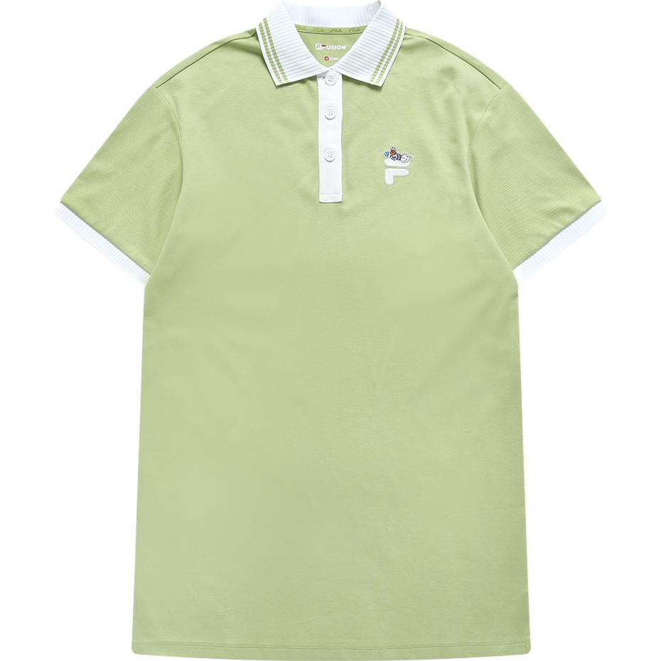 FILA FUSION Поло платье с коротким рукавом женское кремово-фруктовый зеленый
FILA FUSION Поло платье с коротким рукавом женское кремово-фруктовый зеленый