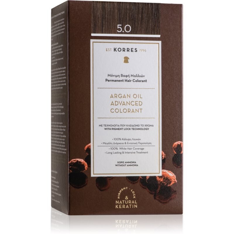Стойкая краска для волос Korres Argan Oil с маслом арганы оттенок 5.0 Светло-Коричневый 50 мл Inna Marka
Стойкая краска для волос Korres Argan Oil с маслом арганы оттенок 5.0 Светло-Коричневый 50 мл Inna Marka