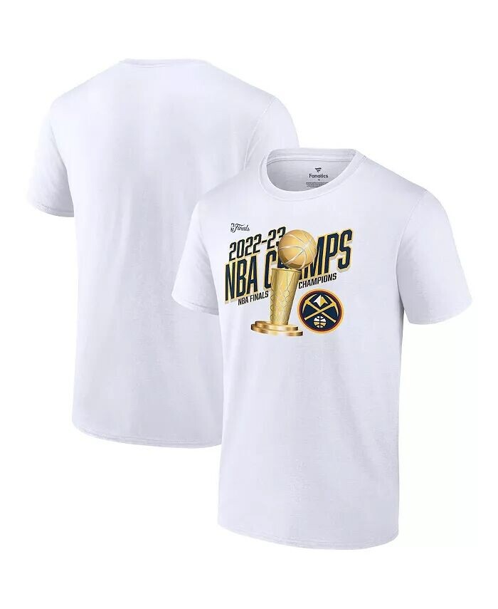 Мужская белая футболка Denver Nuggets 2023 Finals NBA Champions Floater Trophy Fanatics
Мужская белая футболка Denver Nuggets 2023 Finals NBA Champions Floater Trophy Fanatics