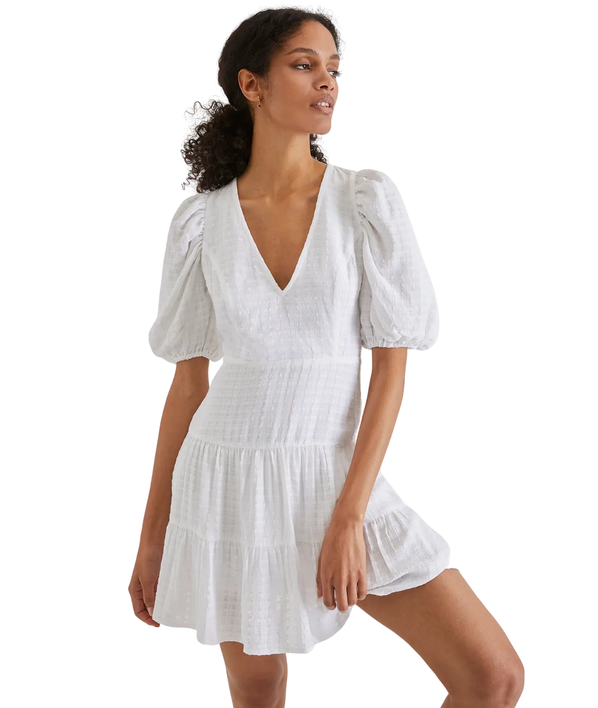 Женское мини-платье French Connection из цельного березового цвета с рукавами-фонариками, летнее белое
Женское мини-платье French Connection из цельного березового цвета с рукавами-фонариками, летнее белое