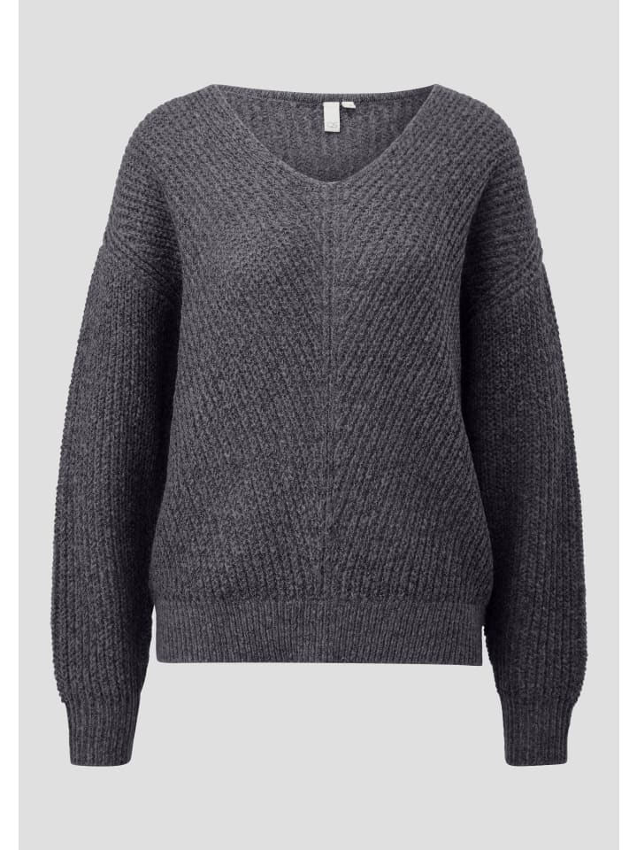 Вязаный свитер цвета 98W0_темно-серый QS
Вязаный свитер цвета 98W0_темно-серый QS