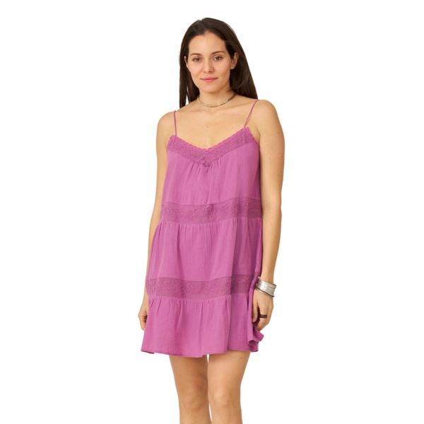 Женское многоярусное мини-платье из хлопка с кружевной отделкой Flint & Moss, цвет purple grape
Женское многоярусное мини-платье из хлопка с кружевной отделкой Flint & Moss, цвет purple grape