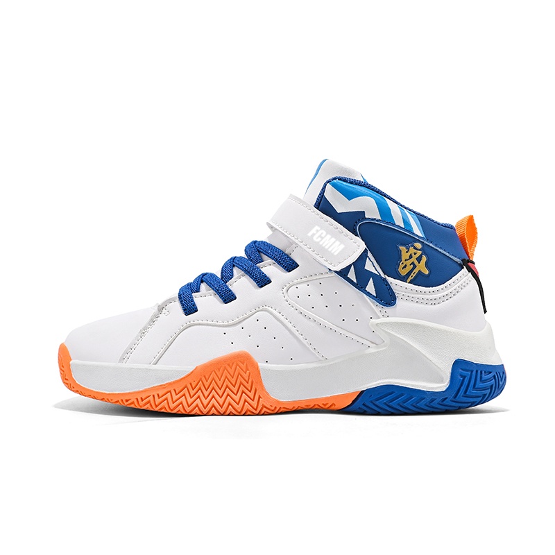 Баскетбольные кроссовки средней высоты с противоскользящей амортизацией для детей FCMM, белый/синий
Баскетбольные кроссовки средней высоты с противоскользящей амортизацией для детей FCMM, белый/синий